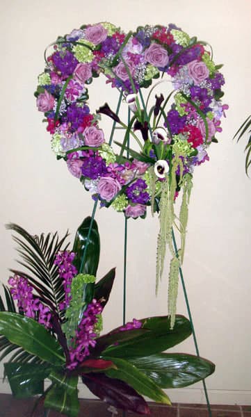 Lavender Heart Wreath