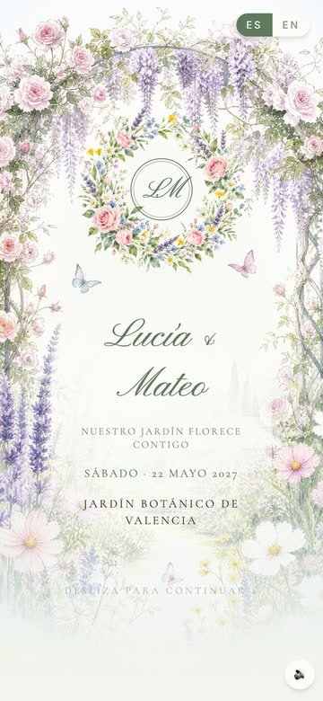 Jardín que florece