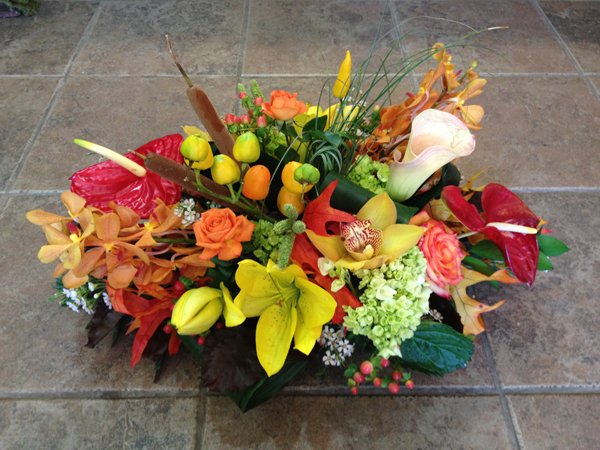Autumn Orchard fall-toned arrangement