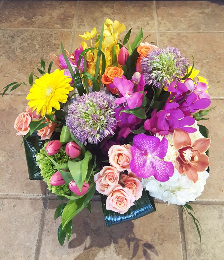 Botanic Fireworks burst arrangement